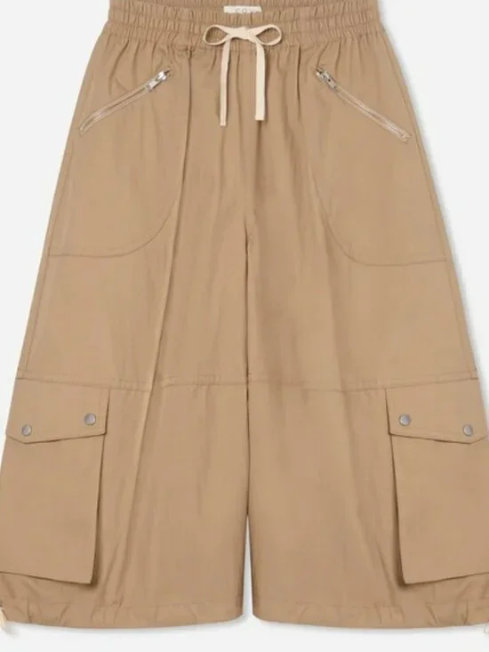 NWT CO Braies Cargo Wide Cropped Pants - Picture 3 of 10